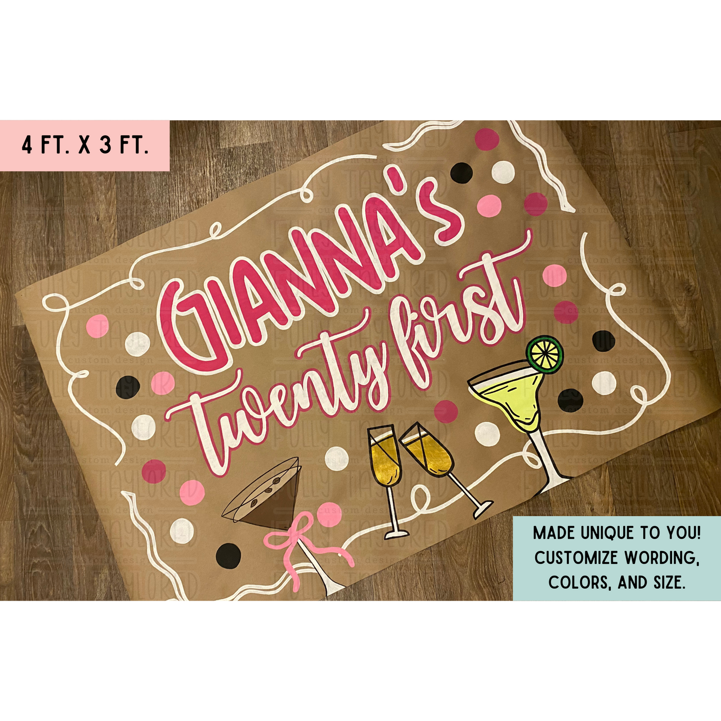 Custom Hand-Painted Banner