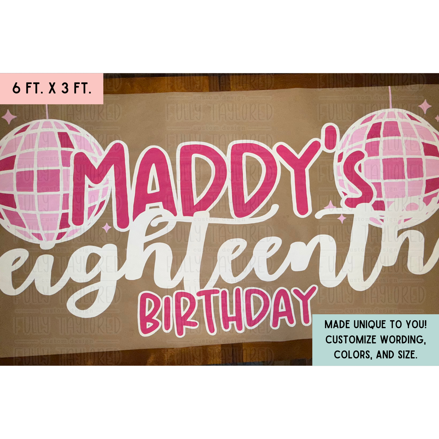 Custom Hand-Painted Banner