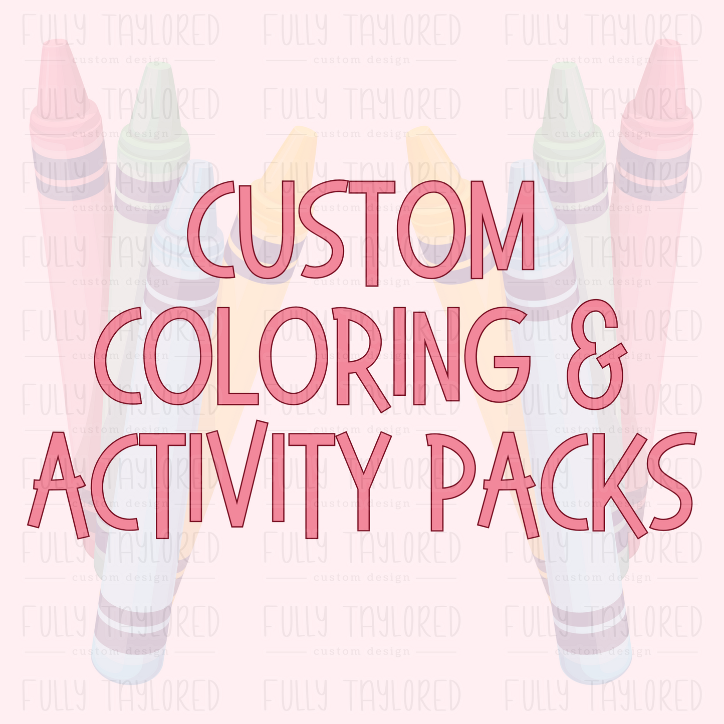 Custom Coloring & Activity Packs