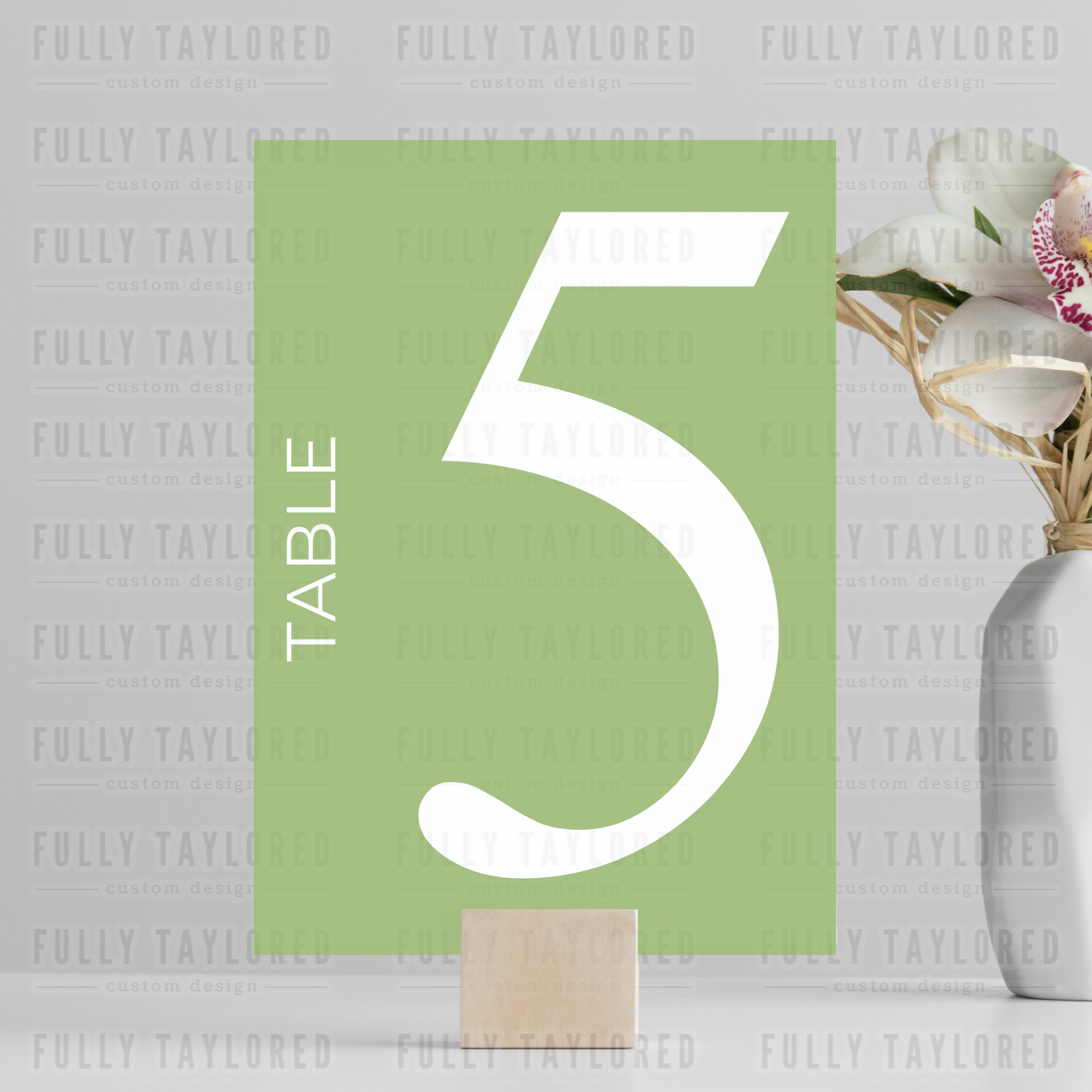 Custom Printed Table Numbers