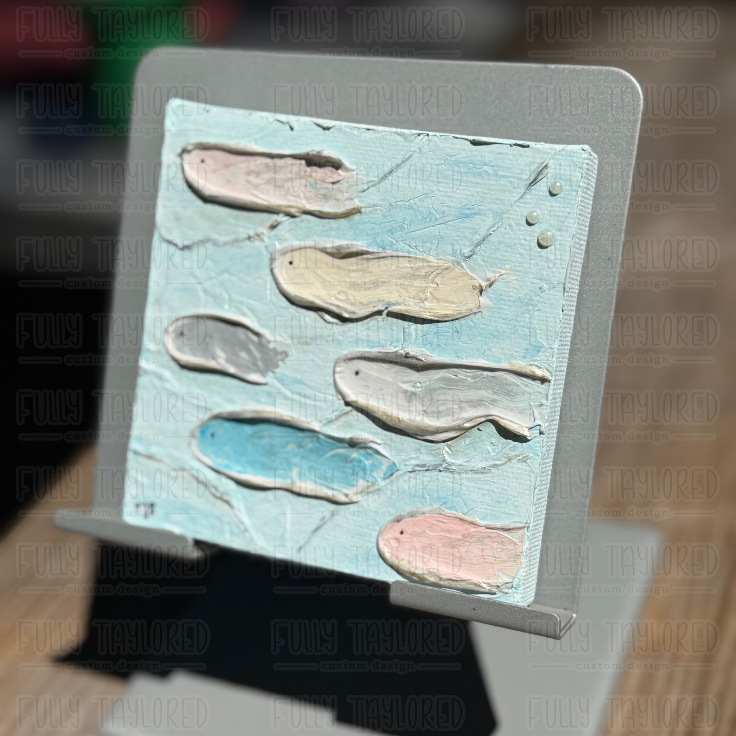 Swimming Sardines Original Mini Canvas