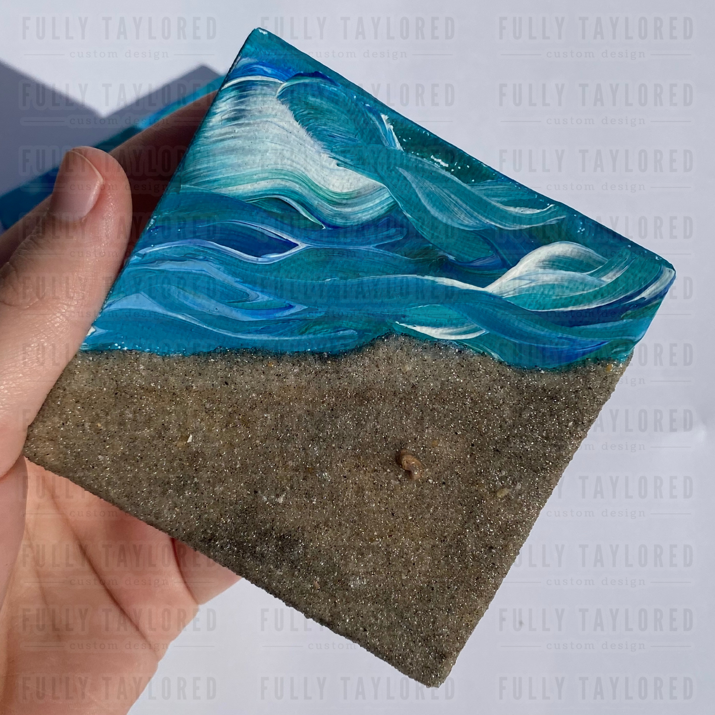 Wet Sand Beach Original Canvas G1