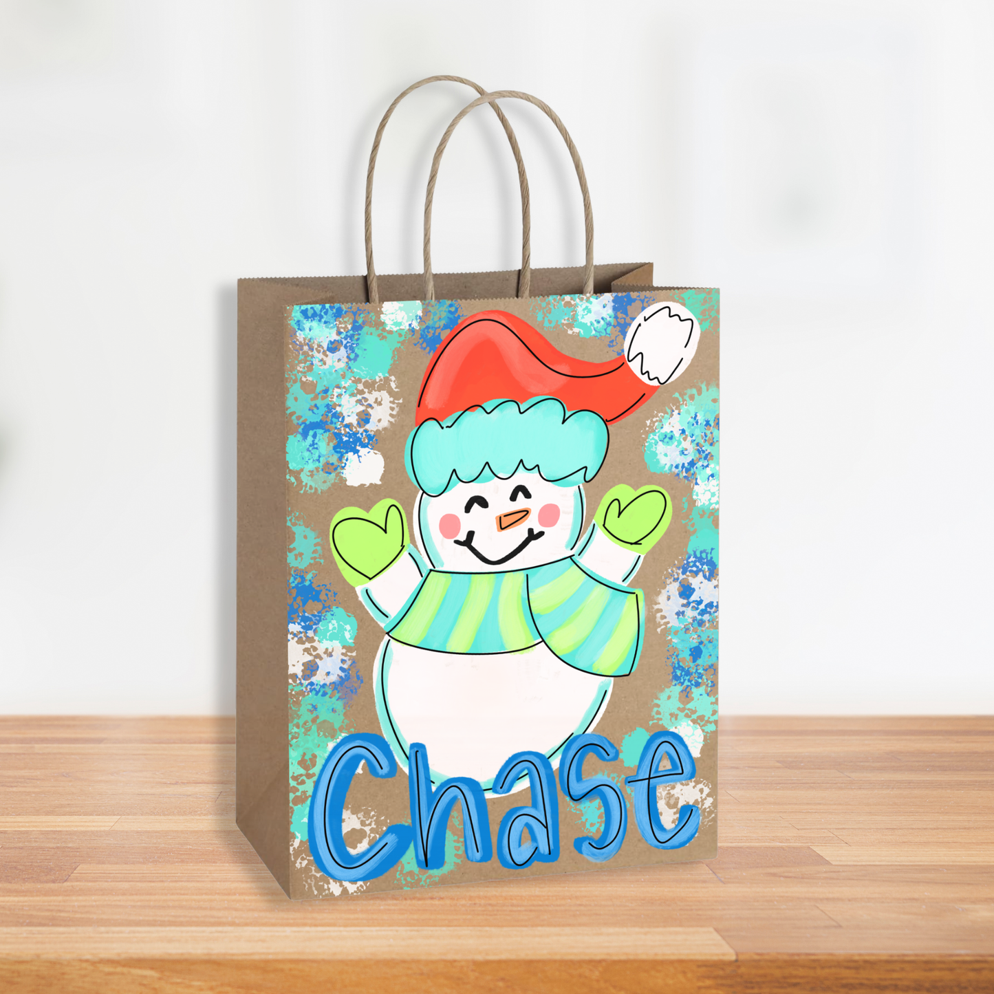 Festive Snowman Gift Bag