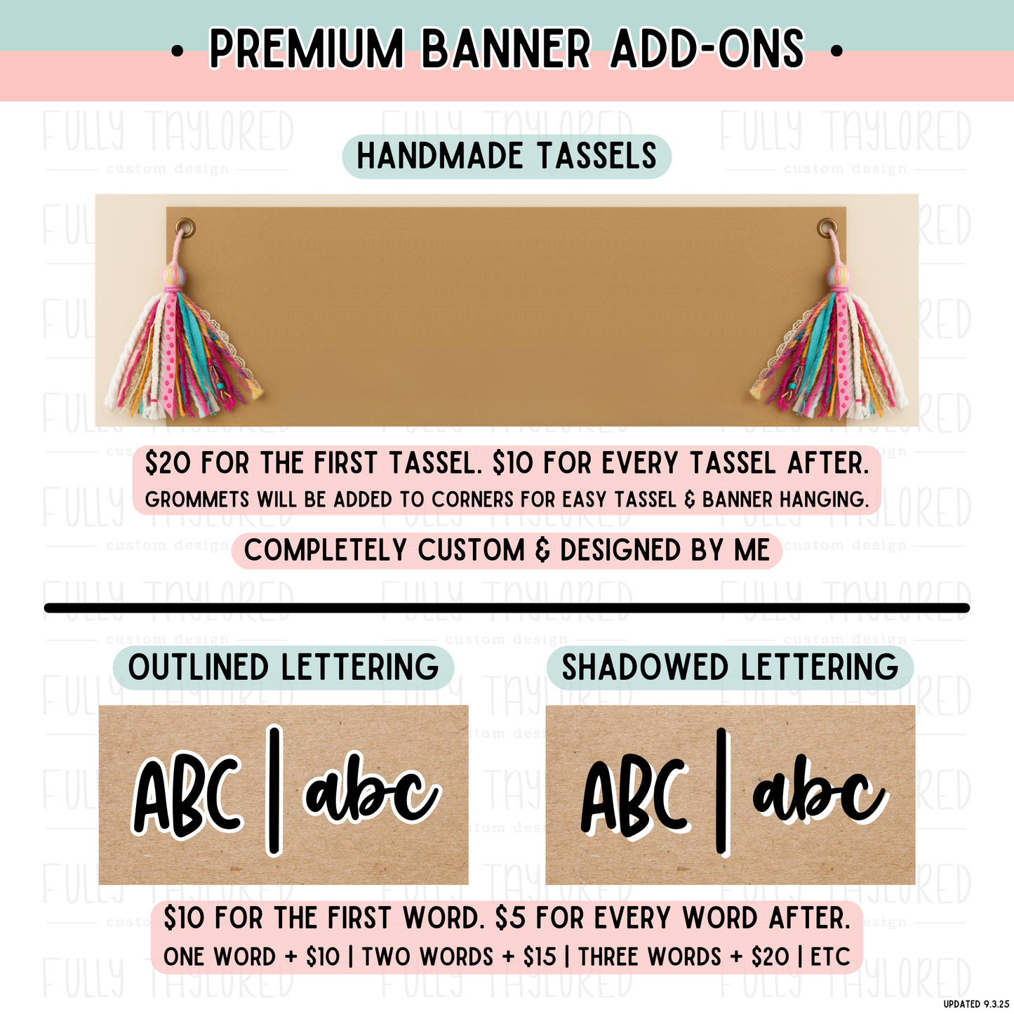 Custom Hand-Painted Banner
