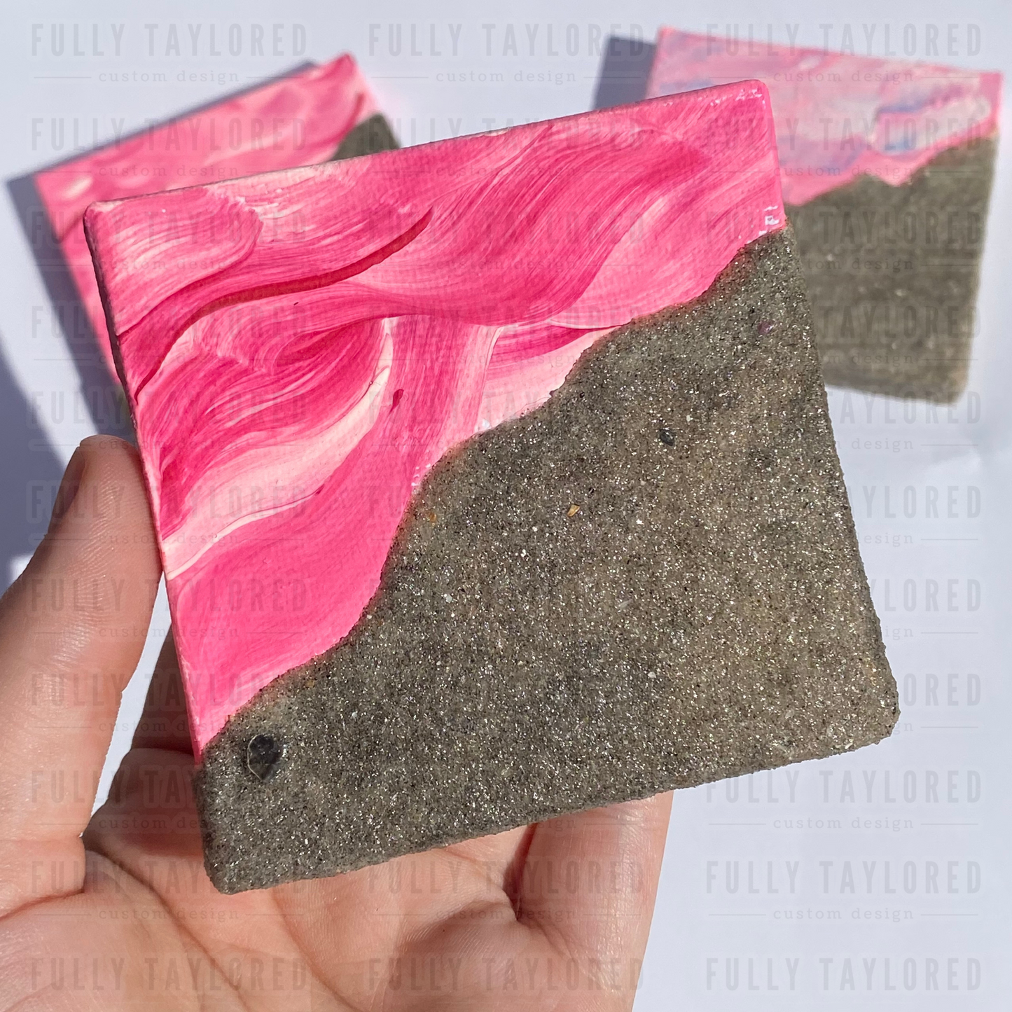 Wet Sand Beach Original Canvas P2