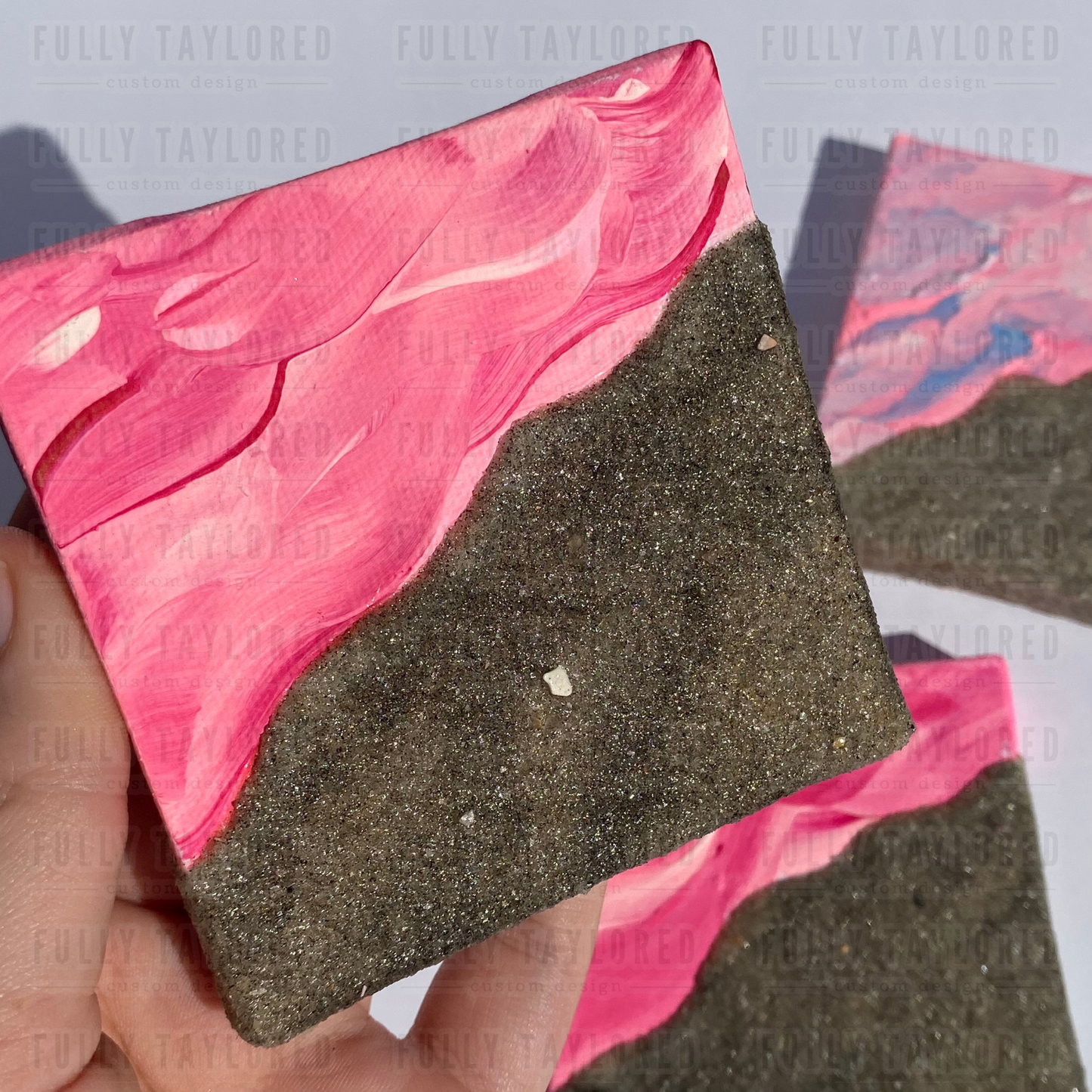 Wet Sand Beach Original Canvas P3