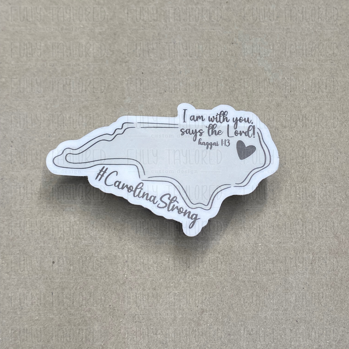 Original Gray #NorthCarolinaStrong Sticker