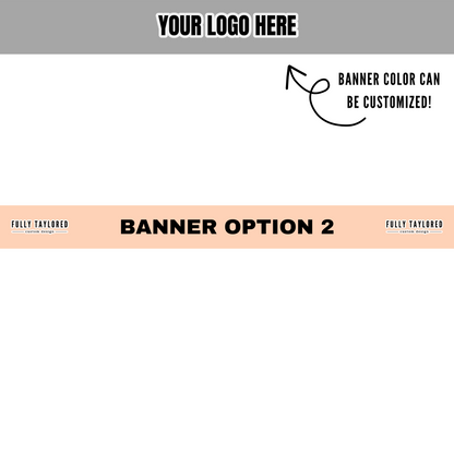 Custom Logo Banner Watermark BUNDLE (Transparent PNG) (16 Custom Files)