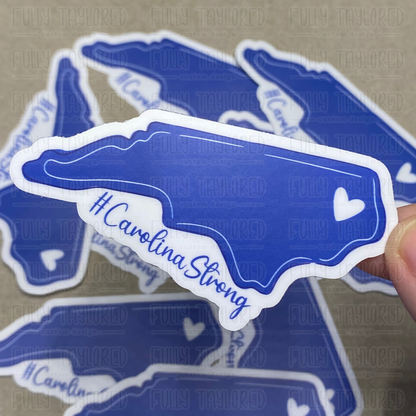 Duke Blue #NorthCarolinaStrong Sticker (No Verse)