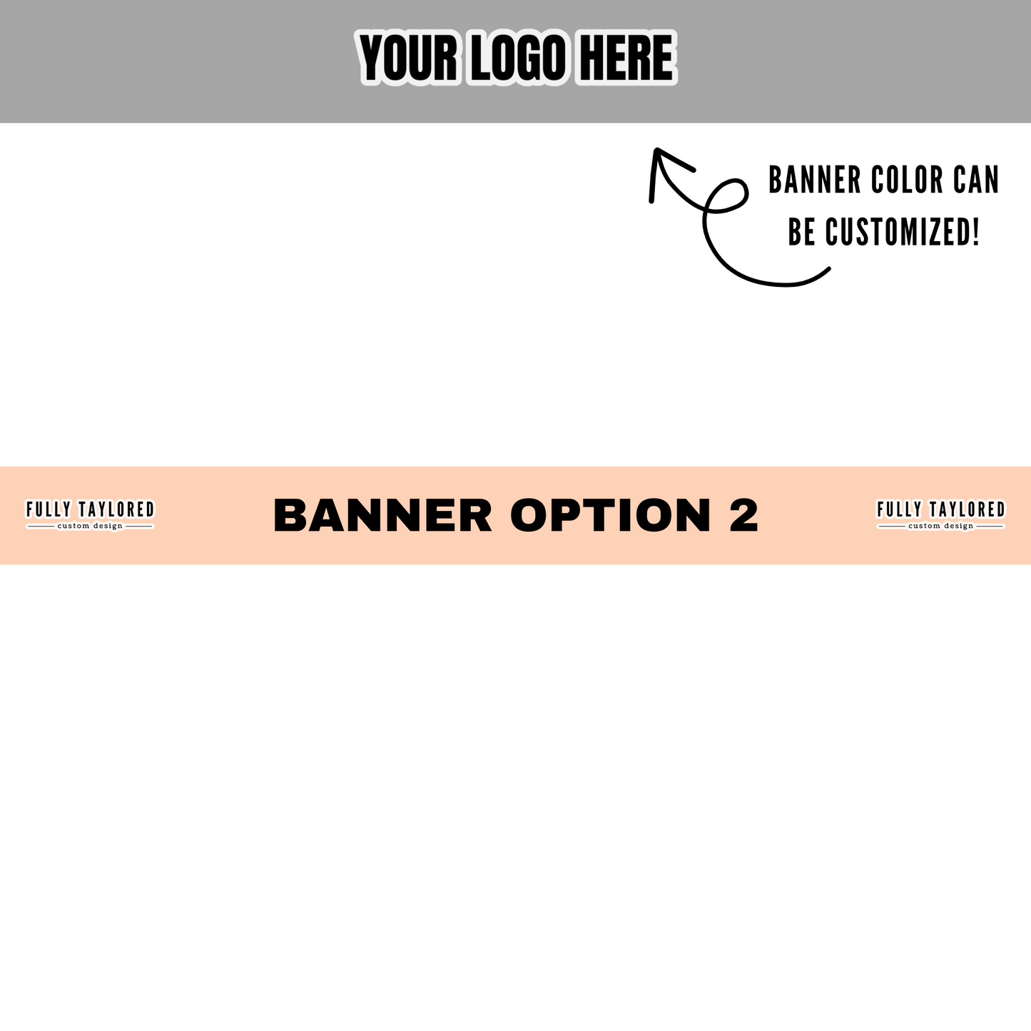 Custom Logo Banner Watermark BUNDLE (Transparent PNG) (8 Custom Files)