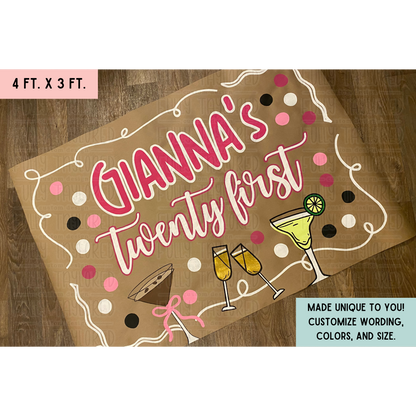 Custom Hand-Painted Banner