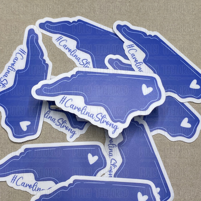 Duke Blue #NorthCarolinaStrong Sticker (No Verse)