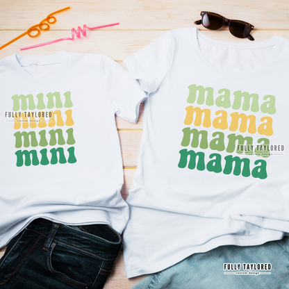 Mama and Mini PNG BUNDLE for Sublimation or Print (Digital Download) (2 Files)