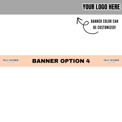 Custom Logo Banner Watermark BUNDLE (Transparent PNG) (8 Custom Files)