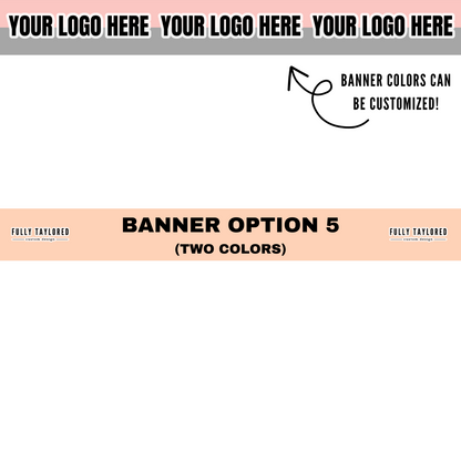 Custom Logo Banner Watermark BUNDLE (Transparent PNG) (16 Custom Files)