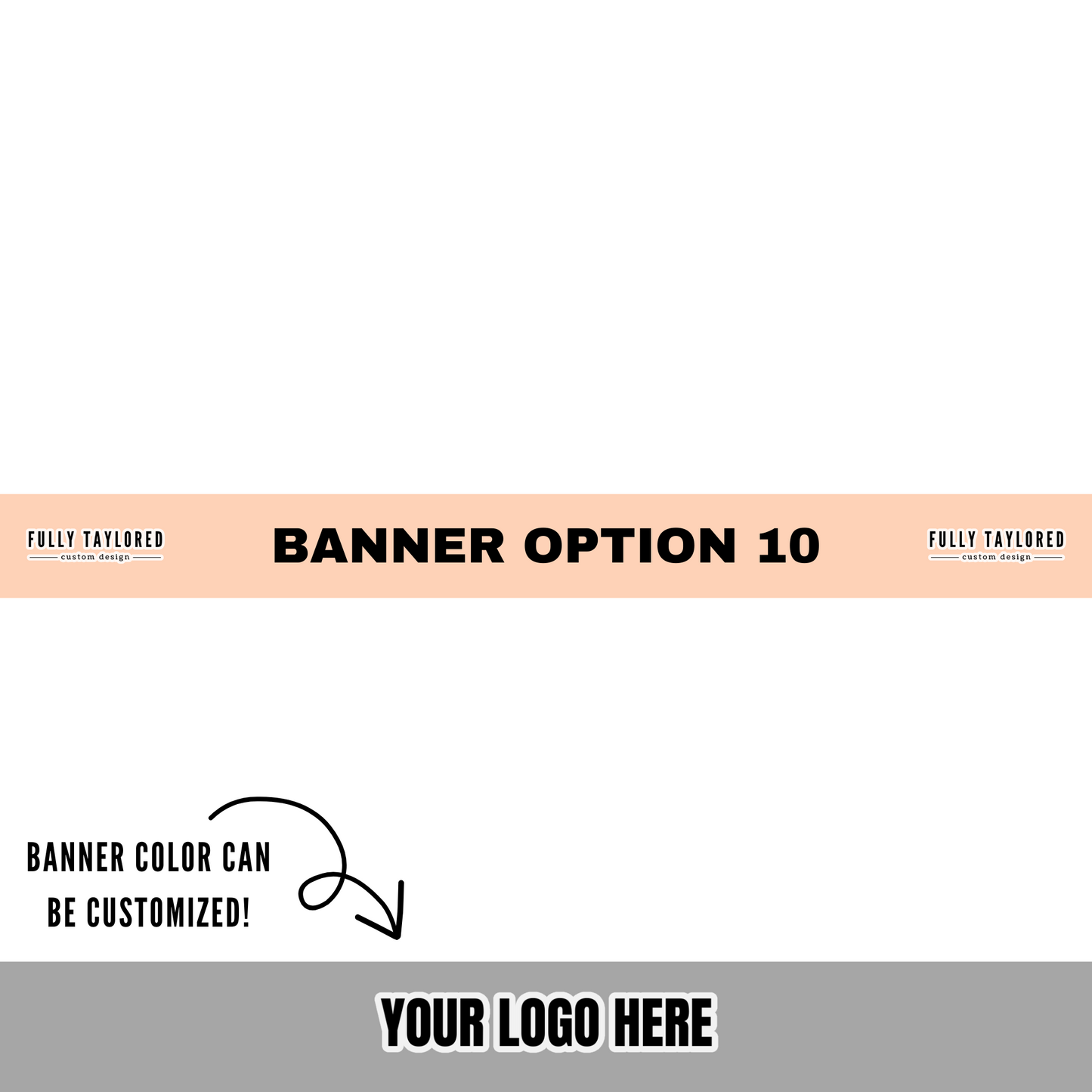 Custom Logo Banner Watermark BUNDLE (Transparent PNG) (16 Custom Files)