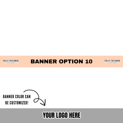 Custom Logo Banner Watermark BUNDLE (Transparent PNG) (8 Custom Files)