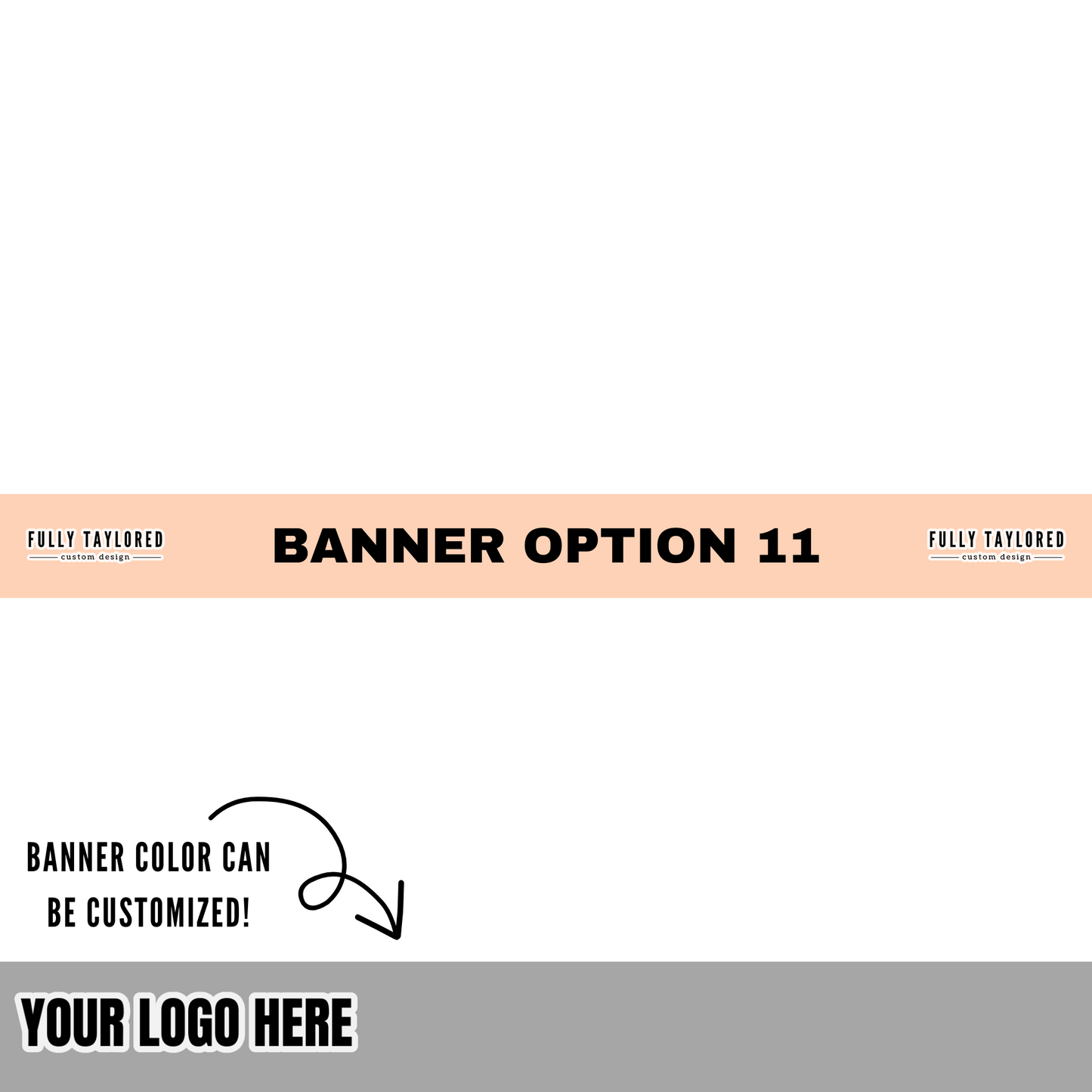 Custom Logo Banner Watermark BUNDLE (Transparent PNG) (16 Custom Files)