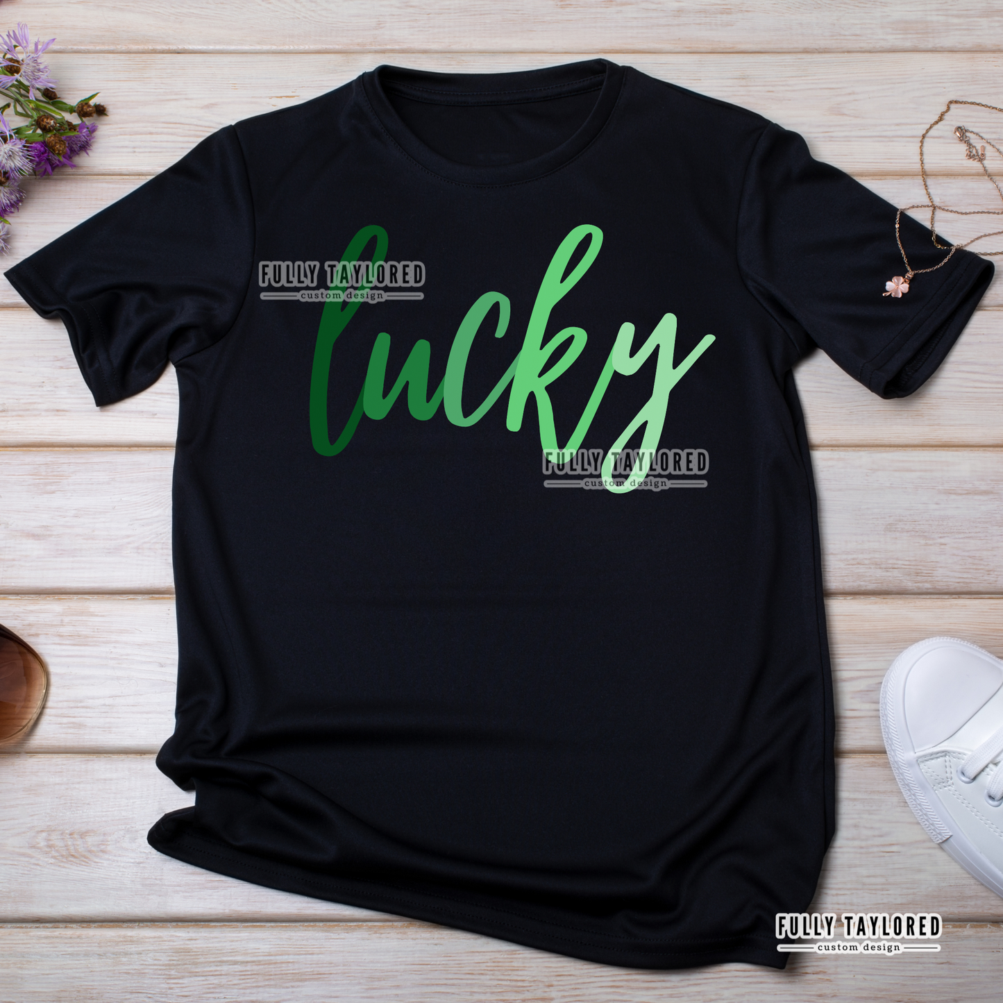 Lucky Gradient PNG BUNDLE for Sublimation or Print (Digital Download) (2 Files)