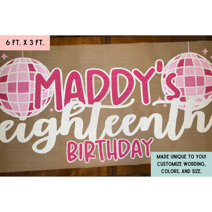Custom Hand-Painted Banner