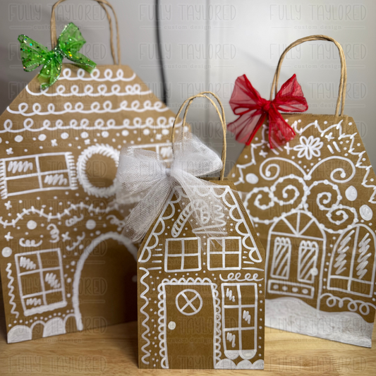 Gingerbread House Gift Bag Bundle (MTO)