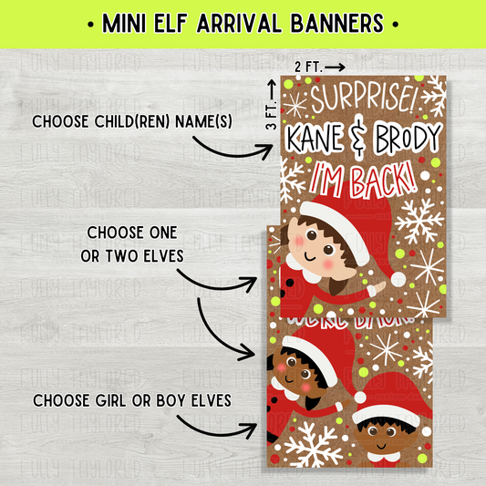 Mini Elf Arrival Banner