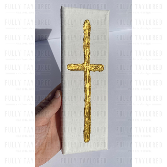 Gold Cross Original Canvas