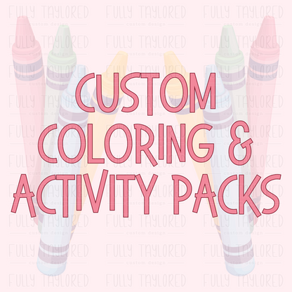 Custom Coloring & Activity Packs