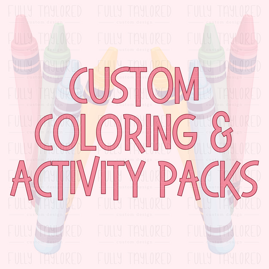 Custom Coloring & Activity Packs