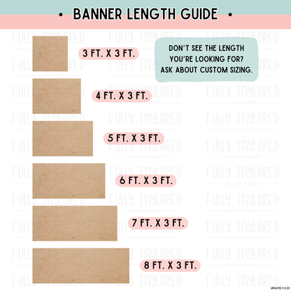 Custom Hand-Painted Coloring Sheet Banner