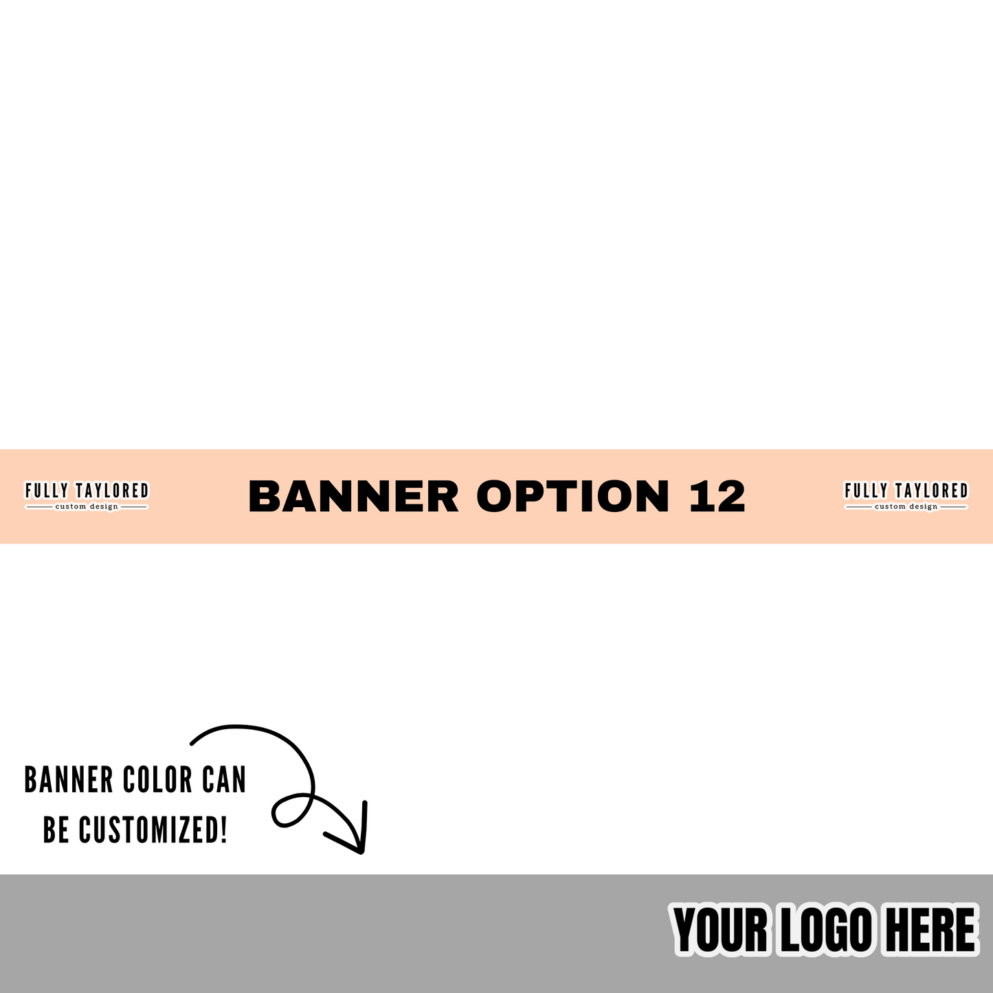 Custom Logo Banner Watermark BUNDLE (Transparent PNG) (16 Custom Files)