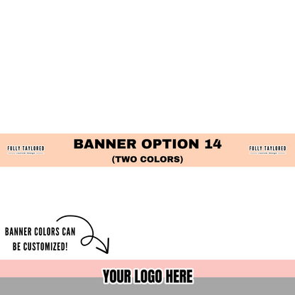 Custom Logo Stacked Banner Watermark BUNDLE (Transparent PNG) (8 Custom Files)