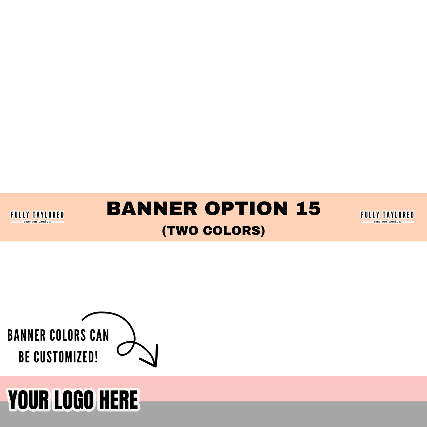 Custom Logo Banner Watermark BUNDLE (Transparent PNG) (16 Custom Files)