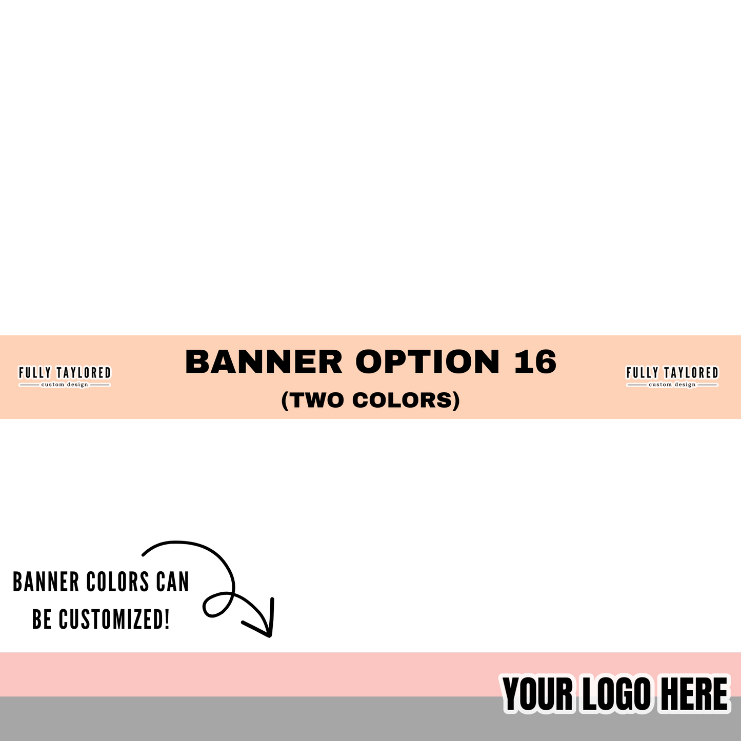 Custom Logo Banner Watermark BUNDLE (Transparent PNG) (16 Custom Files)