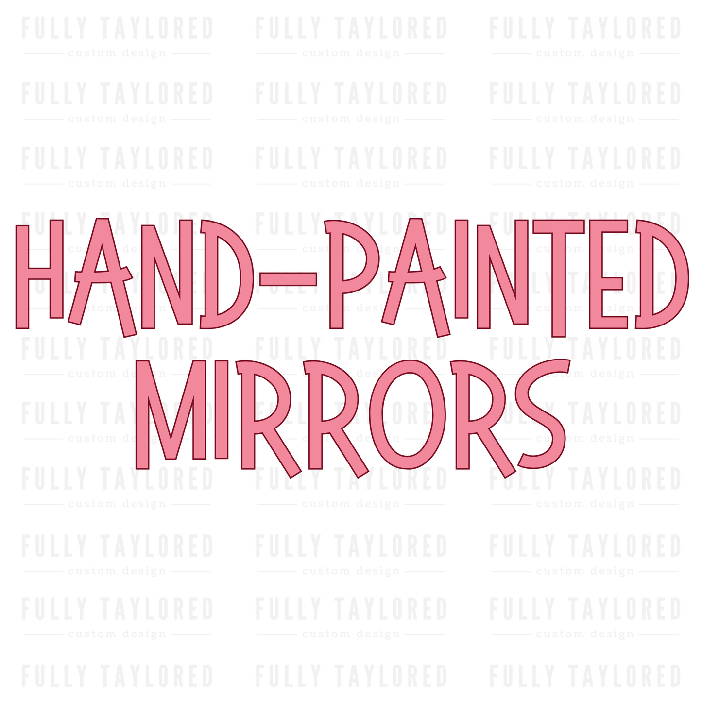 Custom Hand-Painted Mirror