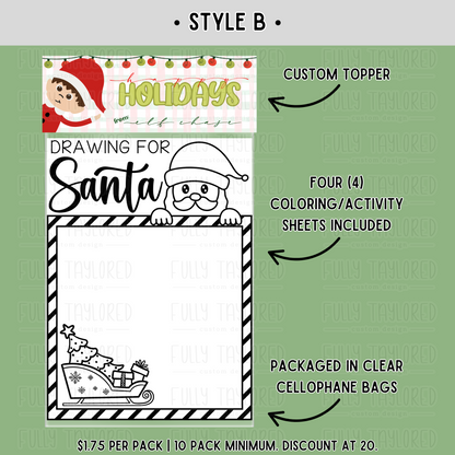 Christmas Coloring & Activity Packs | Design 1