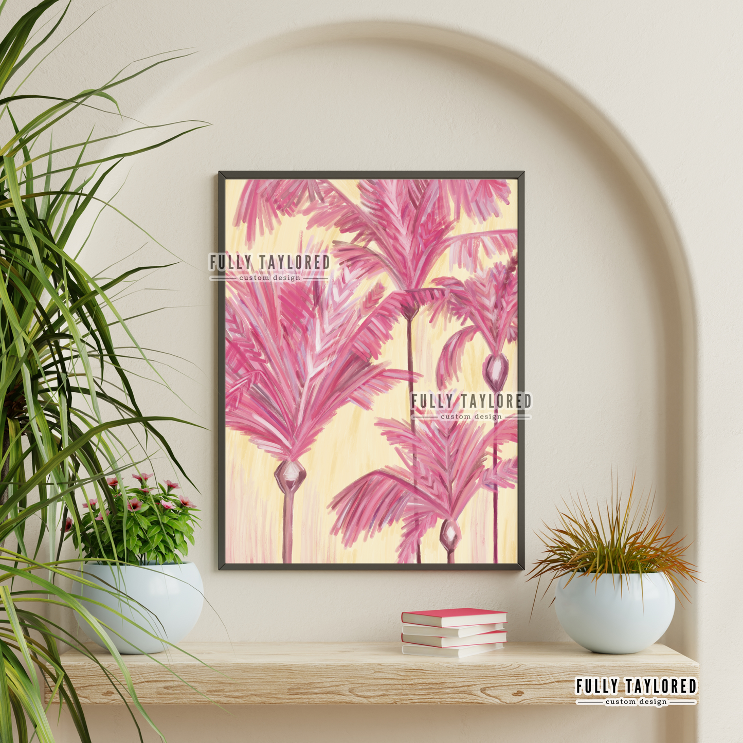 Cotton Candy Palm Tree Art Print