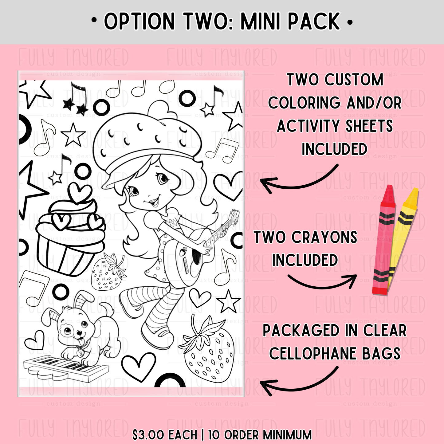 Custom Coloring & Activity Sheet Packs