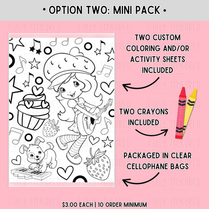 Custom Coloring & Activity Sheet Packs