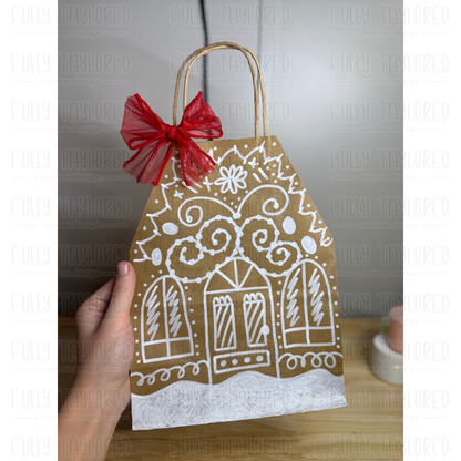 Gingerbread House Gift Bag Bundle (MTO)