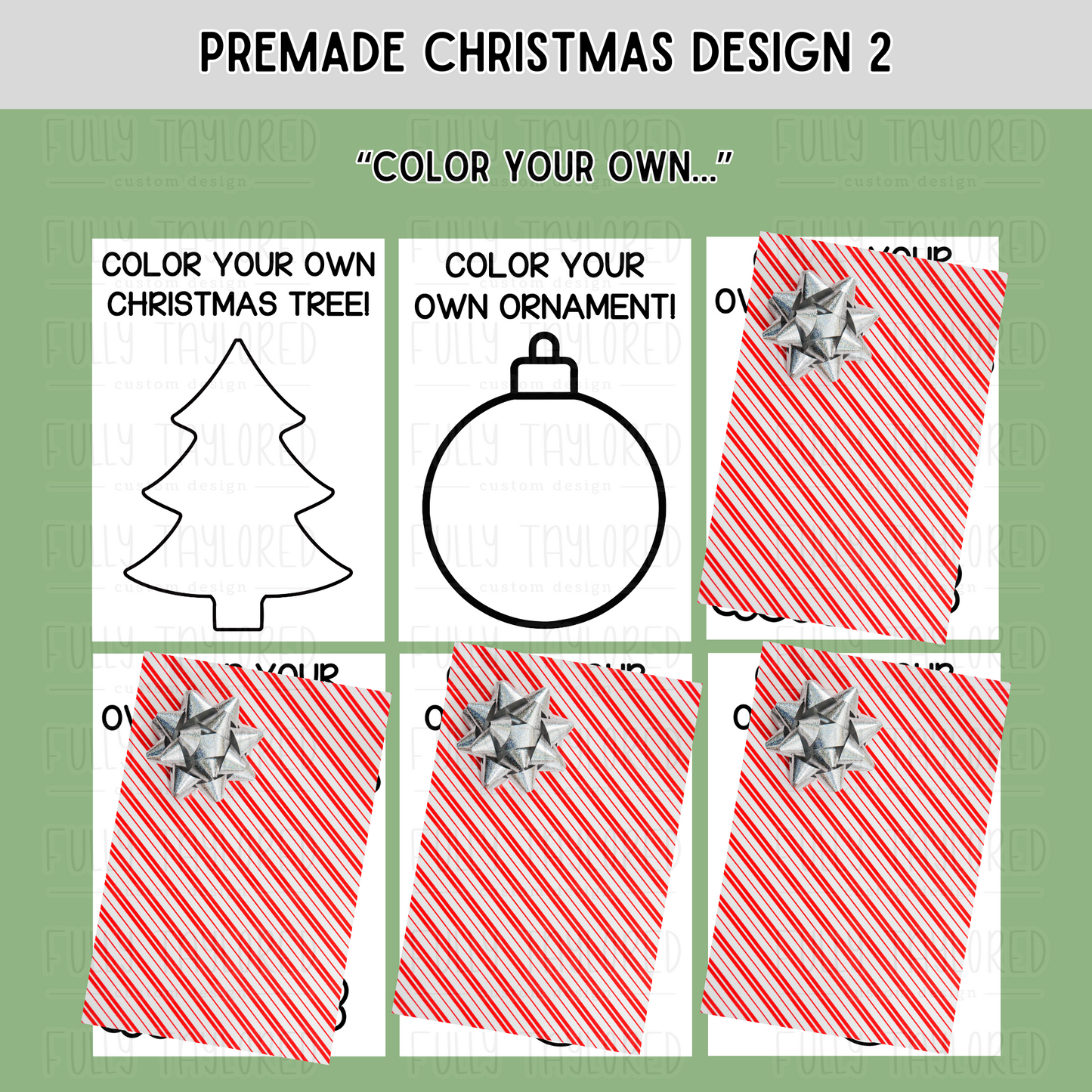 Christmas Coloring & Activity Packs | Design 2