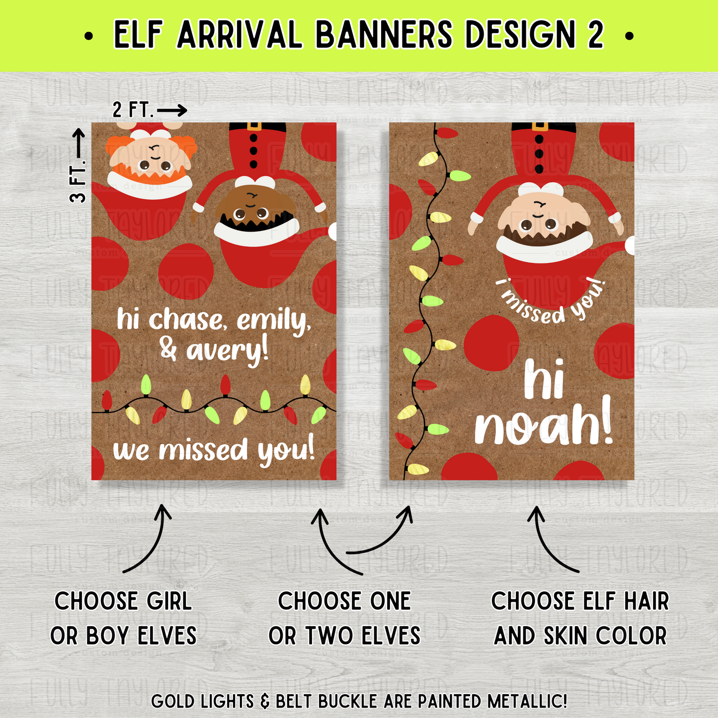 Elf Arrival Banner Design 2 (SCB)