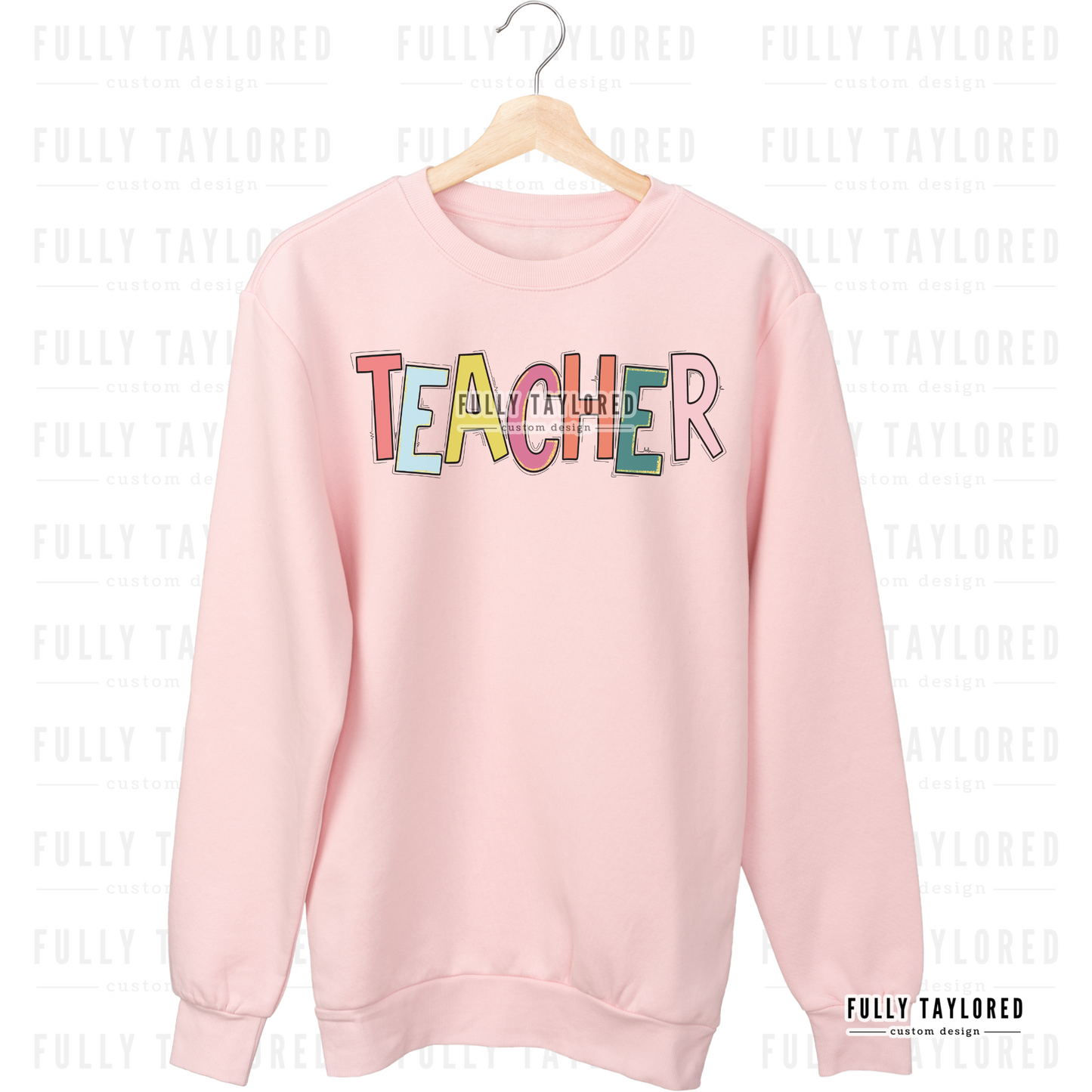 Teacher Doodle Glitter PNG for Sublimation or Print (Digital Download)