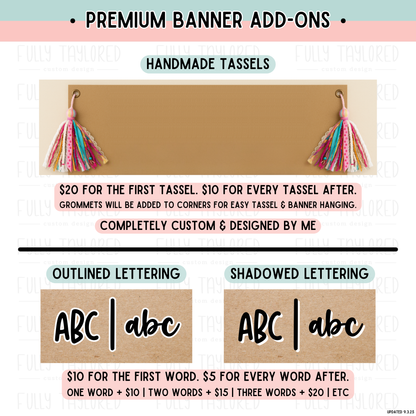 Custom Hand-Painted Banner