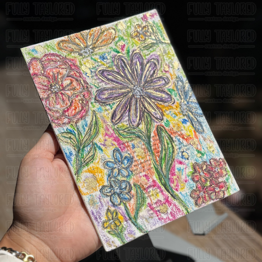 Garden Florals Original Canvas Panel