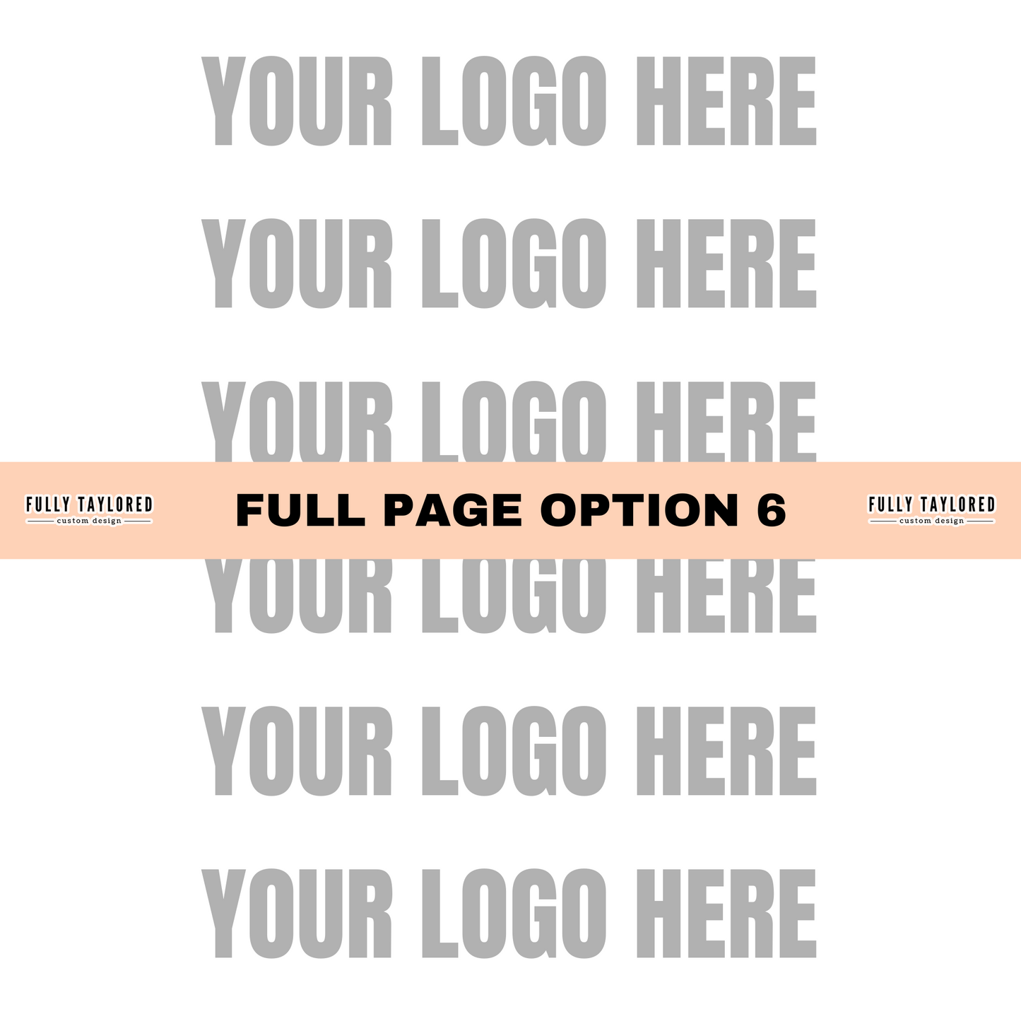 Custom Logo Full Page Watermark (Transparent PNG) (2 Custom Files)