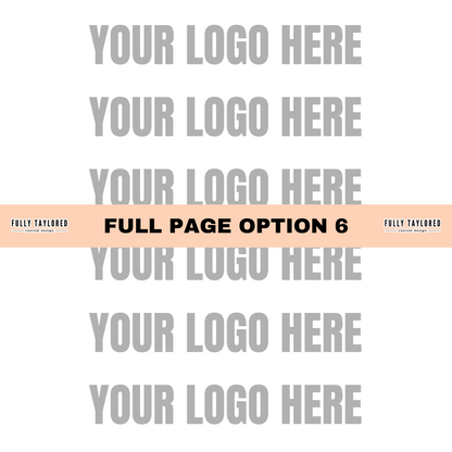 Custom Logo Full Page Watermark (Transparent PNG) (2 Custom Files)