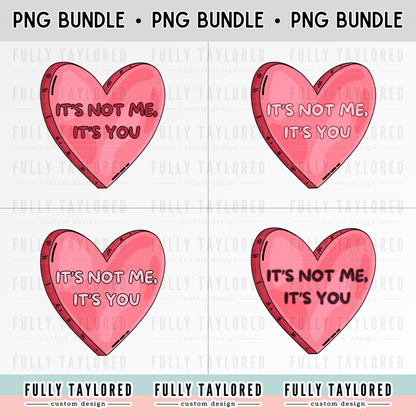 It's Not Me PNG BUNDLE for Sublimation or Print (Digital Download) (4 Files)