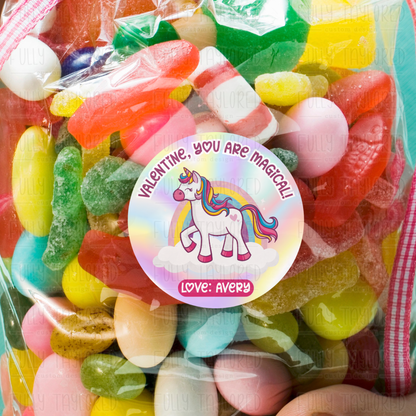 Class Valentine Stickers