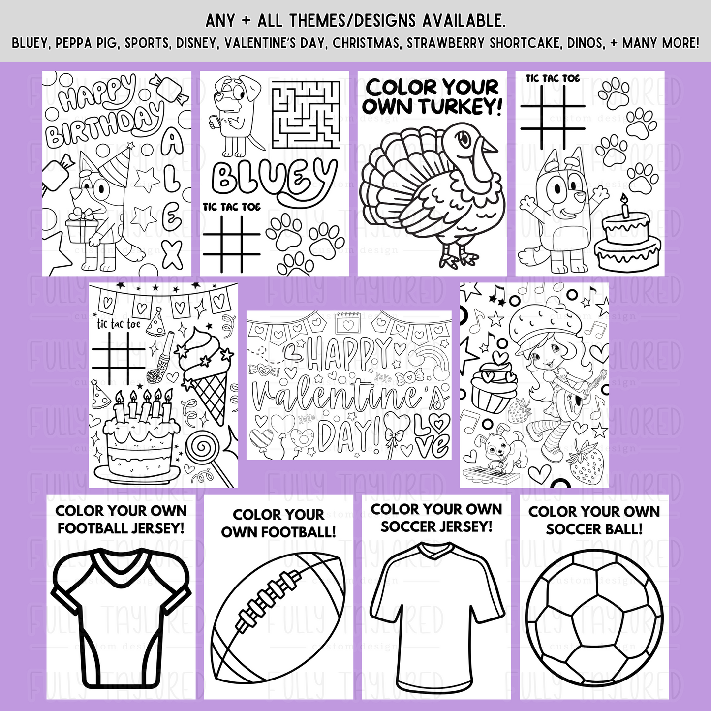 Halloween Coloring & Activity Packs | Design 1